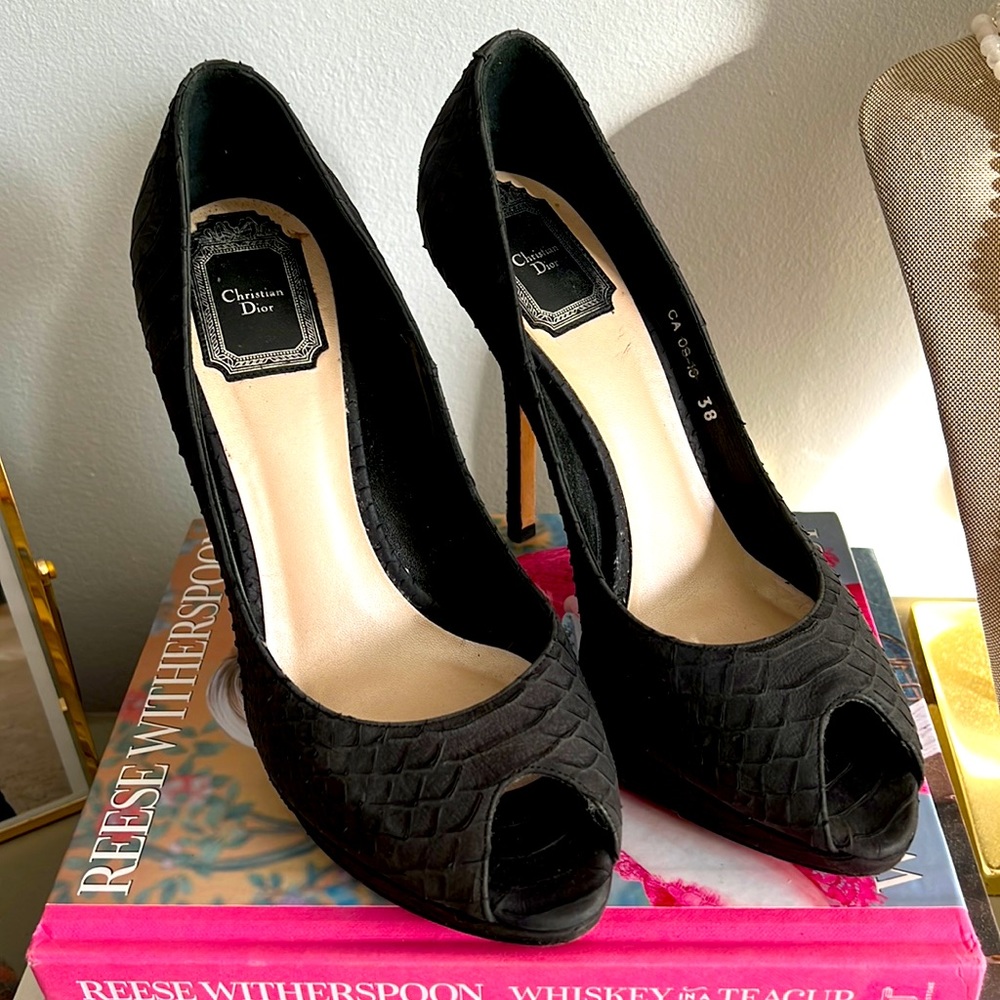 Christian Dior Embossed Pumps